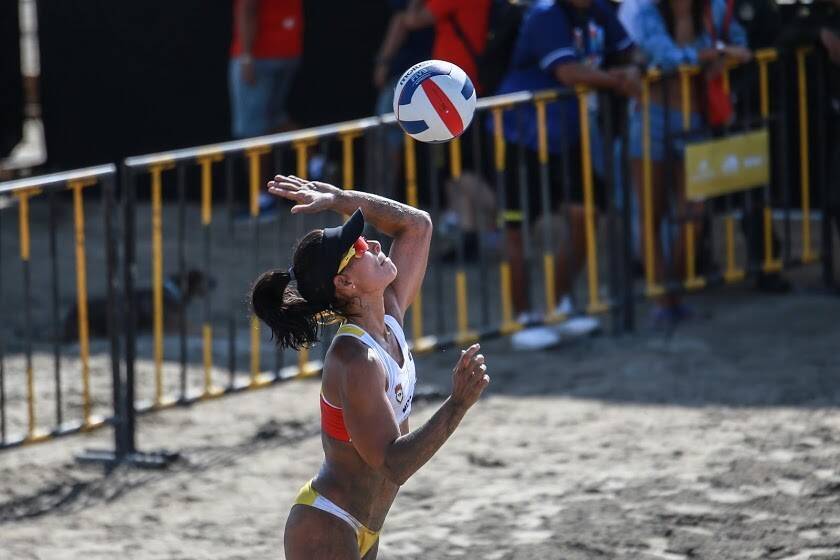 deportista de voleiplaya