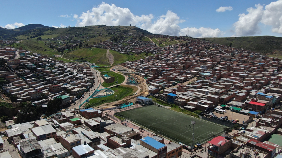 Avance de obra parque Illimaní- Ciudad Bolívar