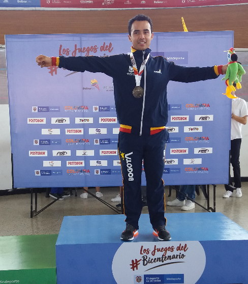 deportista en el podio