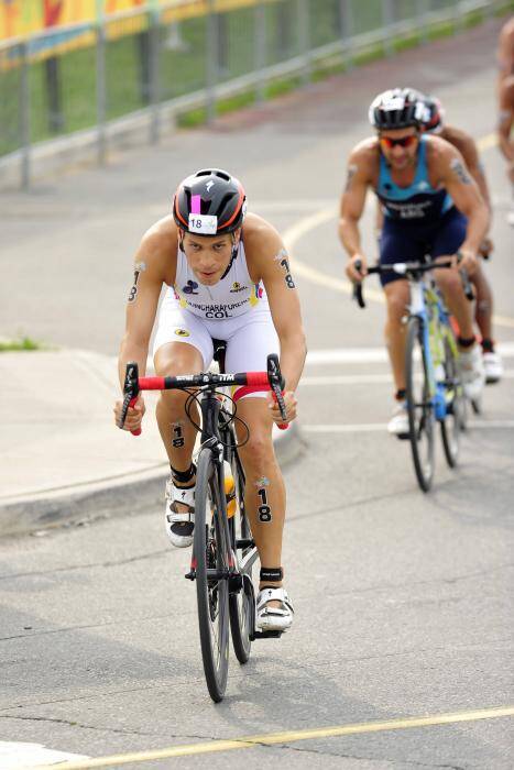 ciclista complitiendo