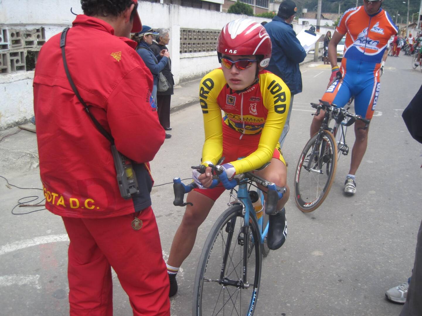 Edwin Matiz en su bicicleta