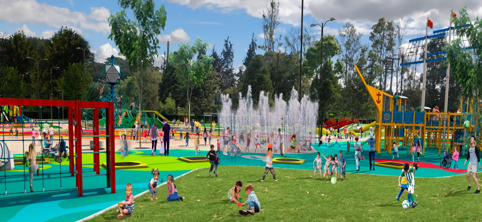 simulación parque Ciudad de los Niños