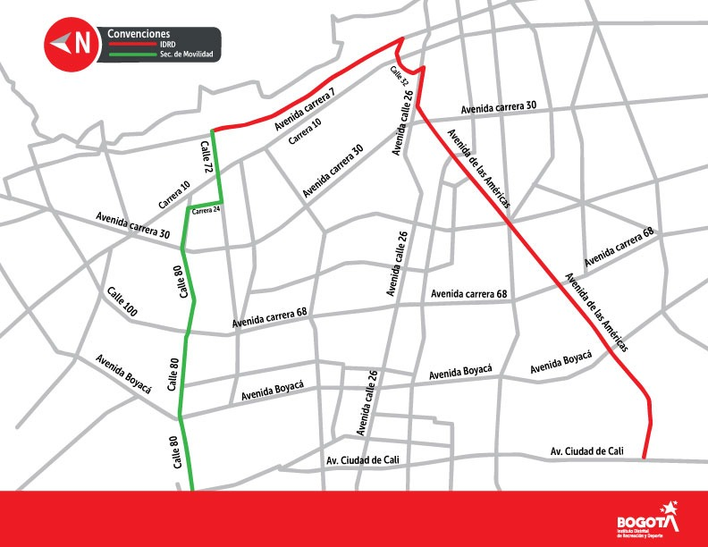 ciclorutas de bogotá
