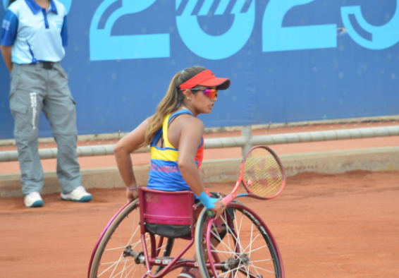 Angélica Bernal, en un gran momento hacia los Paralímpicos. Foto archivo. 