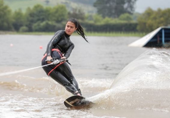 Daniela Verswyvel, favorita en el Panamericano de Esquí en Bogotá. Foto IDRD.