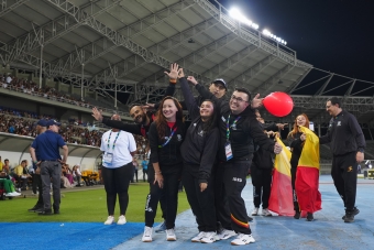 Equipo Bogotá en la Inauguración de los I Juegos Nacionales Juveniles 2024