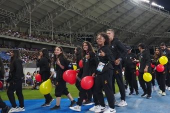 Equipo Bogotá en la Inauguración de los I Juegos Nacionales Juveniles 2024