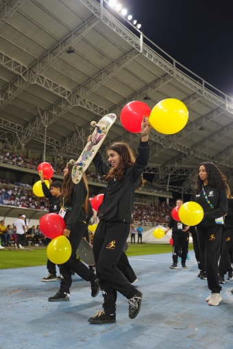Equipo Bogotá en la Inauguración de los I Juegos Nacionales Juveniles 2024