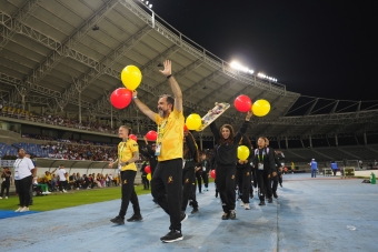 Equipo Bogotá en la Inauguración de los I Juegos Nacionales Juveniles 2024