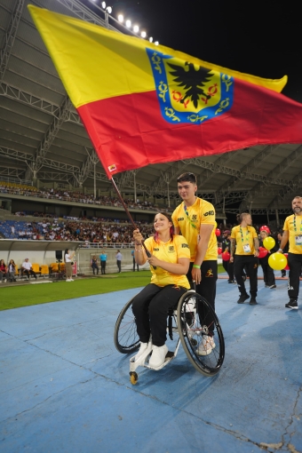 Equipo Bogotá en la Inauguración de los I Juegos Nacionales Juveniles 2024