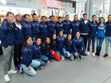 Delegación colombiana al Suramericano de Marcha en Lima