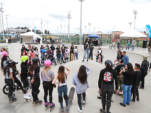 mujeres en un parque