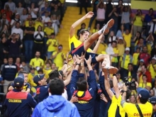 deportistas celebrando