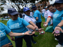 mujeres en un parque