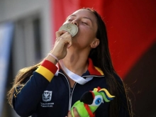 deportista celebrando