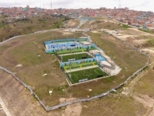 Vista aérea del parque Altos de la Estancia