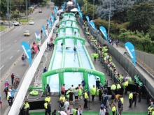 tobogán en la ciudad