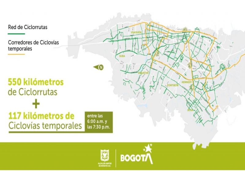 red de ciclovias de bogotá