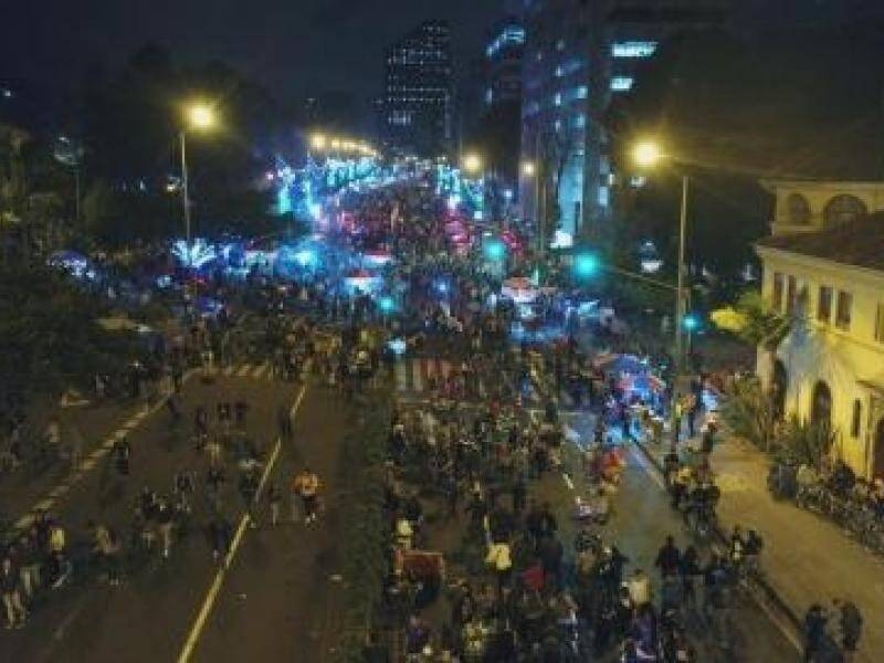 ciclovía nocturna