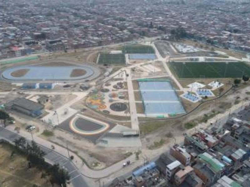 vista aérea del Parque Gilma Jiménez
