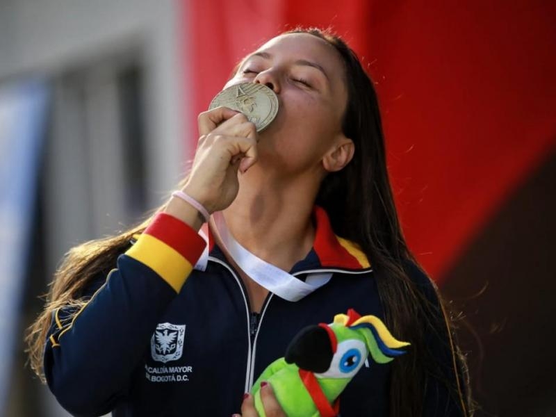 deportista celebrando