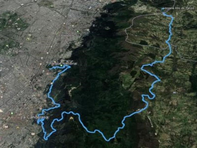 Mapa de la ruta segura Vía Guadalupe 