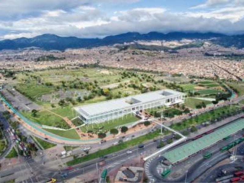 vista aérea de la proyección de un centro de felicidad