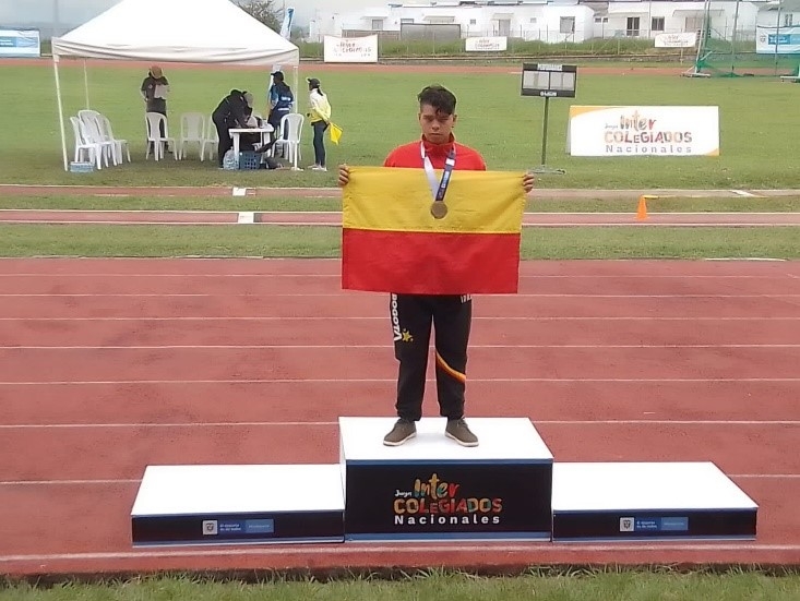 Alan David Ramos, oro en paraatletismo, lanzamiento de disco. Foto IDRD/Andrés ROT.