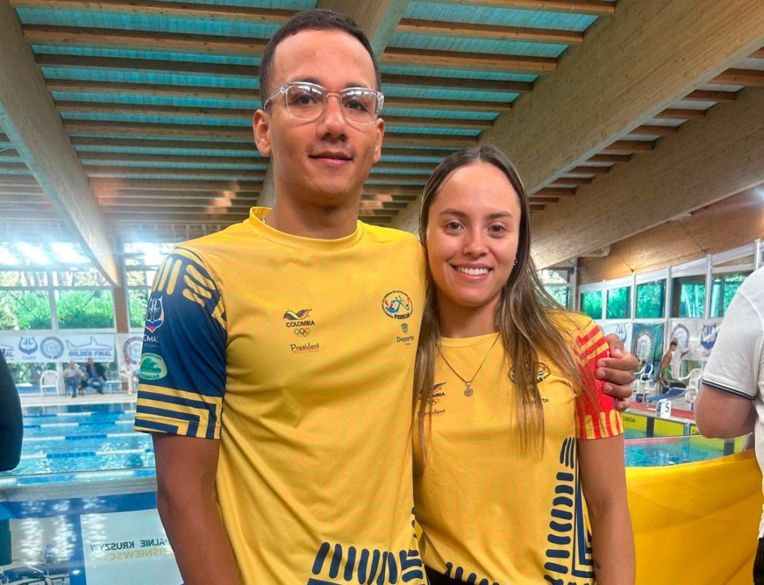 Alexander Jiménez y Paula Aguirre, clasificados a los World Games China 2025. Foto cortesía Fedecas.